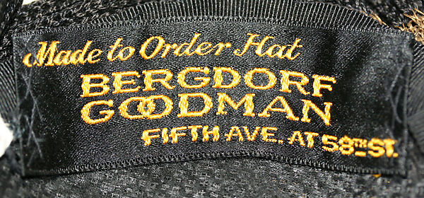 Turban, Bergdorf Goodman (American, founded 1899), cotton, metal thread, American
