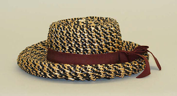 Hat, John-Frederics (American, 1929–1948), straw, American 