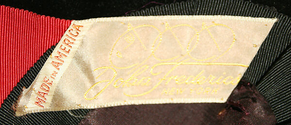 Hat, John-Frederics, Inc. (American, 1929–1948), silk, American
