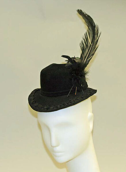 Hat, Madame Suzy (French), wool, French 