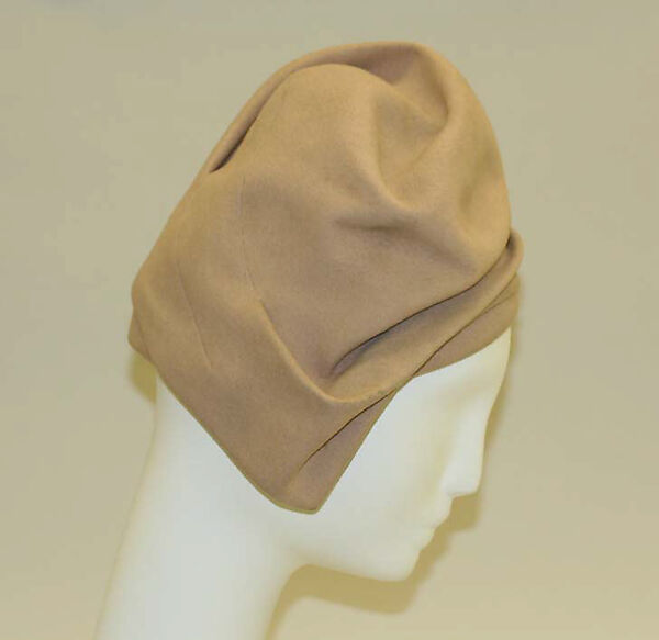 Turban, Sally Victor (American, 1905–1977), wool, American