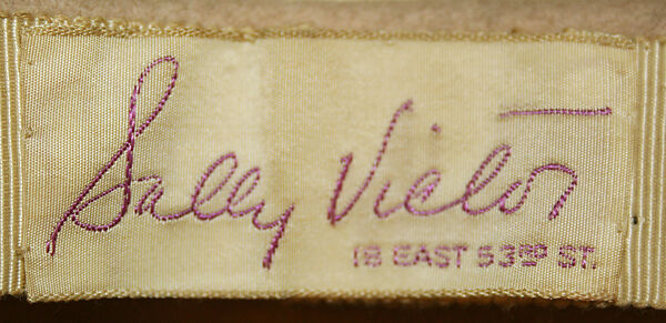 Turban, Sally Victor (American, 1905–1977), wool, American