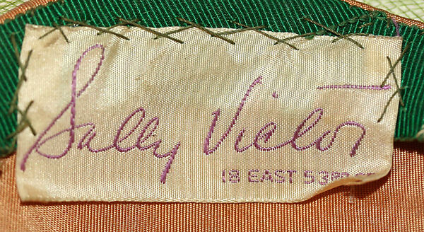 Hat, Sally Victor (American, 1905–1977), hair, silk, American