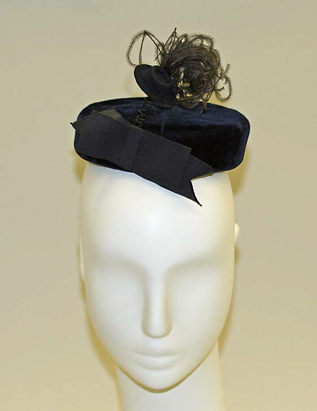 Hat, Hattie Carnegie, Inc. (American, 1918–1965), wool, American 