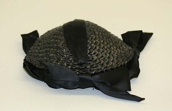 Hat, Hattie Carnegie, Inc. (American, 1918–1965), straw, American 