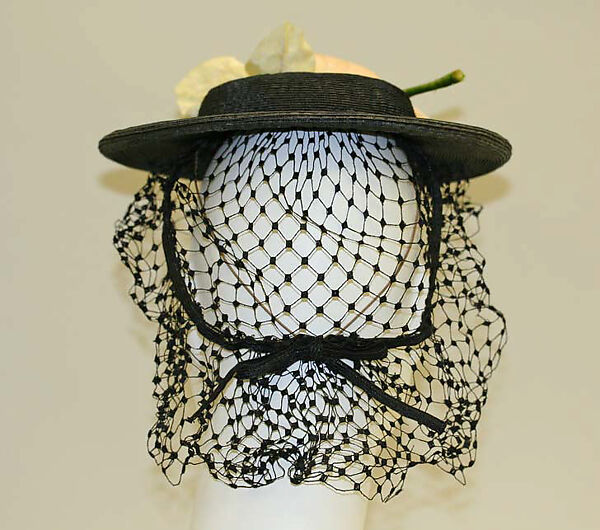 Hat, Bergdorf Goodman (American, founded 1899), straw, American