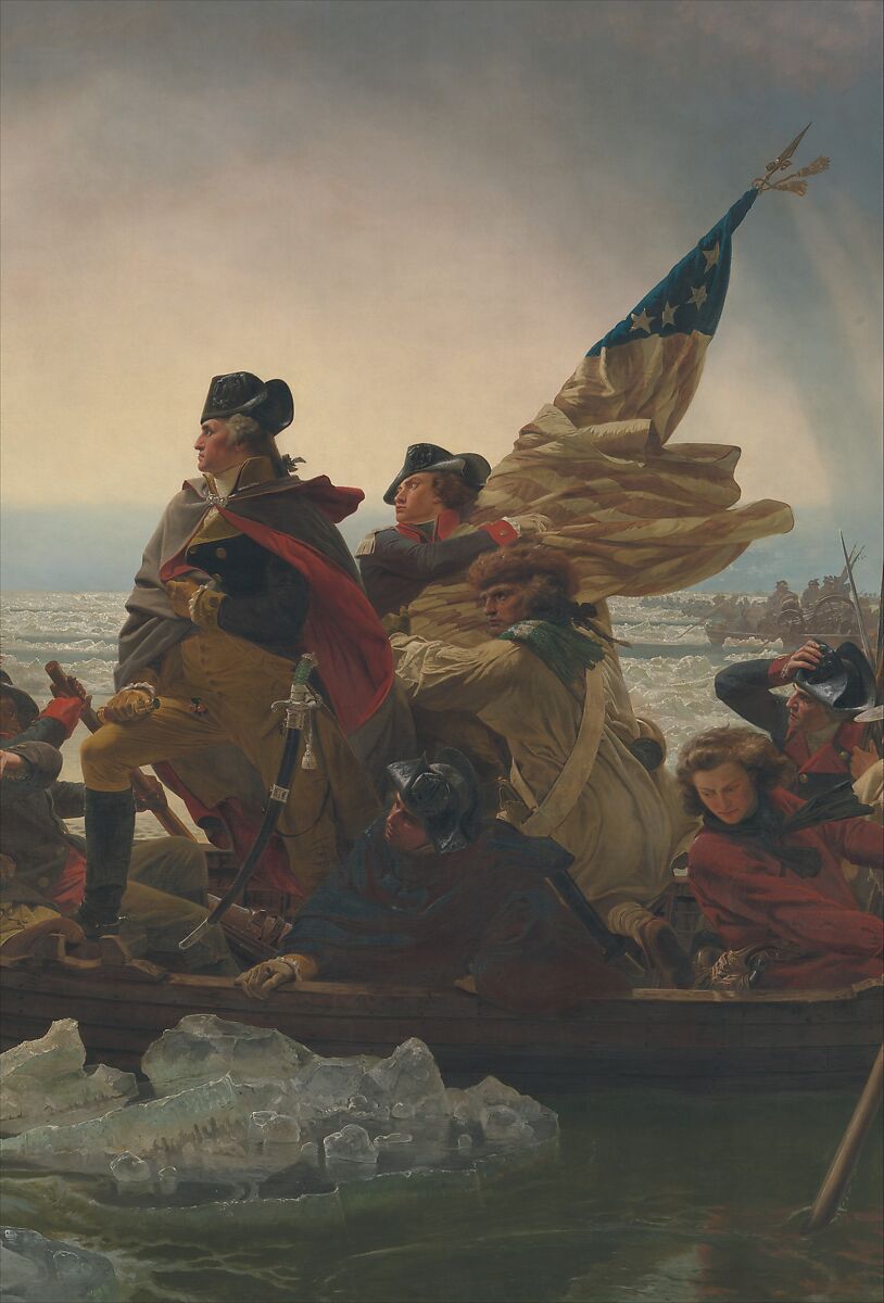Washington Crossing the Delaware, Emanuel Leutze (American, Schwäbisch Gmünd 1816–1868 Washington, D.C.), Oil on canvas, American