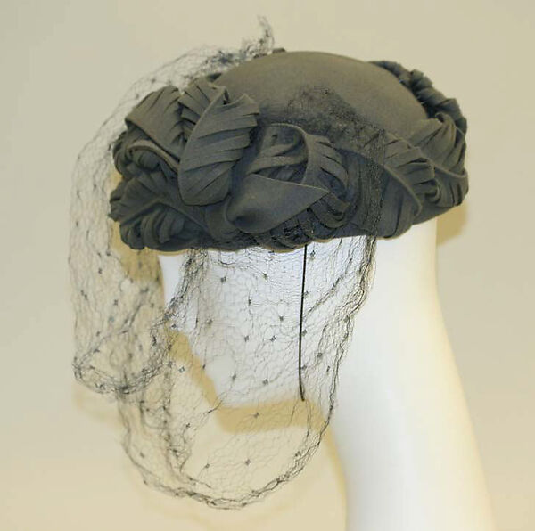 Hat, wool, silk, American 