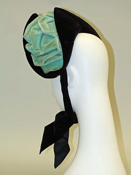 Hat, silk, cotton, American