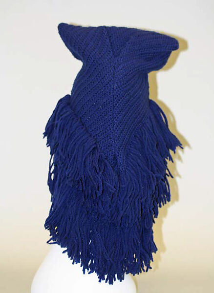 Hood, wool, American