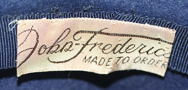 Hat, John-Frederics, Inc. (American, 1929–1948), wool, American