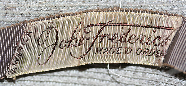 Hat, John-Frederics, Inc. (American, 1929–1948), straw, American