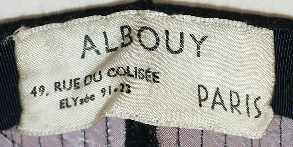 Hat, wool, French