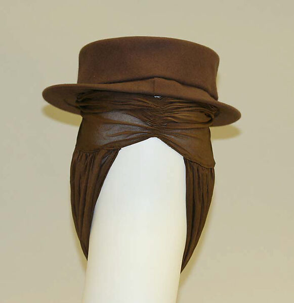 Hat, John-Frederics, Inc. (American, 1929–1948), wool, silk, American