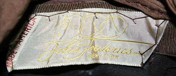 Hat, John-Frederics, Inc. (American, 1929–1948), wool, silk, American