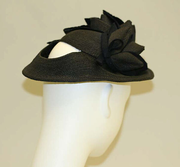 Hat, Stein &amp; Blaine (American), straw, wool, silk, American