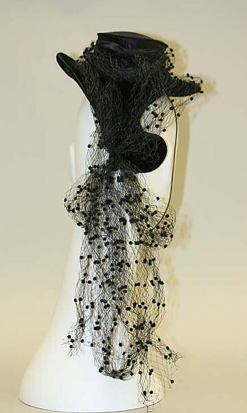 Hat, silk, cotton, American