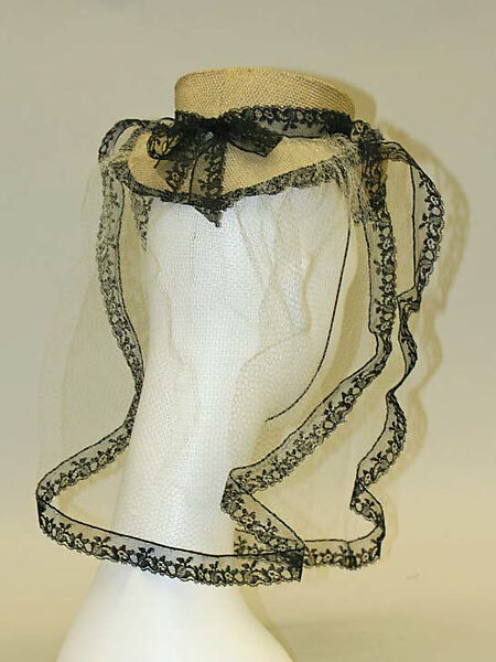 Hat, John-Frederics, Inc. (American, 1929–1948), straw, silk, American