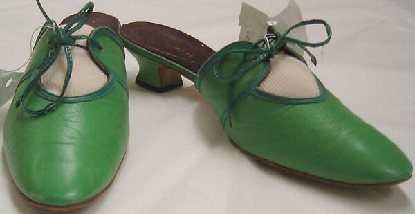 Mules, Rudi Gernreich (American (born Austria), Vienna 1922–1985 Los Angeles, California), leather, American