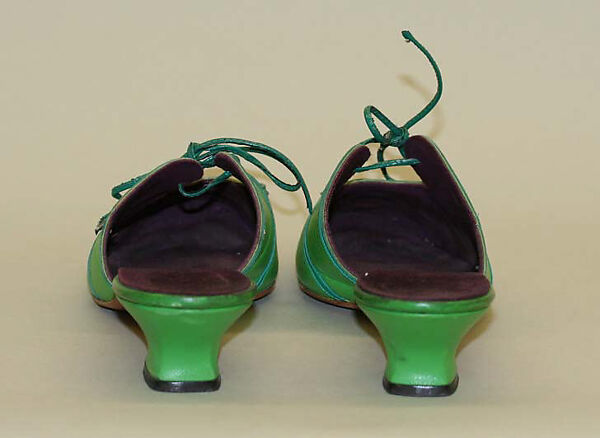 Mules, Rudi Gernreich (American (born Austria), Vienna 1922–1985 Los Angeles, California), leather, American