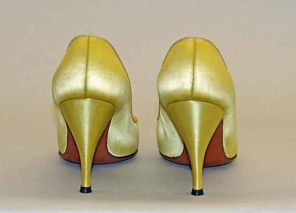 Evening pumps, Delman (American, founded 1919), silk, American