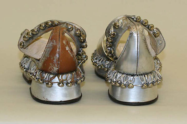 Evening sandals, I. Miller (American, founded 1911), leather, American