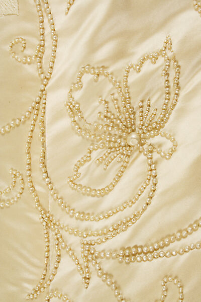 Wedding dress, silk, American