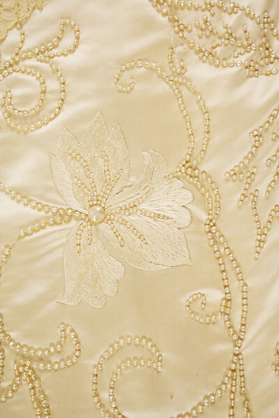 Wedding dress, silk, American