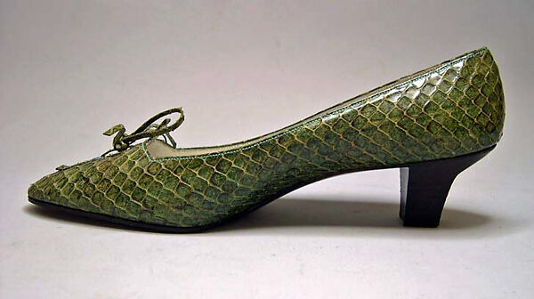 Shoes, House of Dior (French, founded 1946), lizard, French 