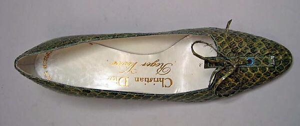Shoes, House of Dior (French, founded 1946), lizard, French