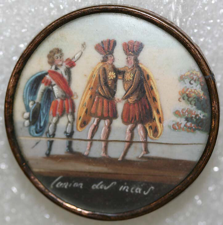 Button, ivory, glass, French