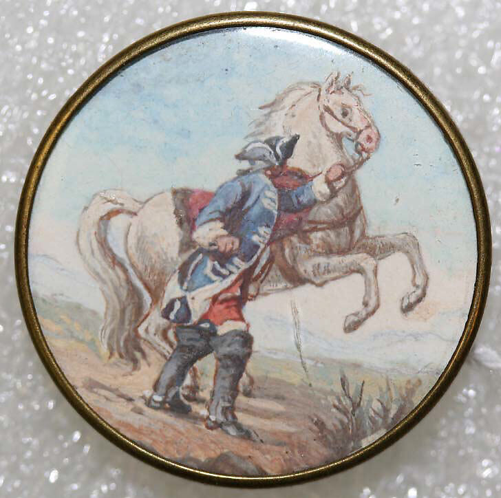 Button, glass, probably European
