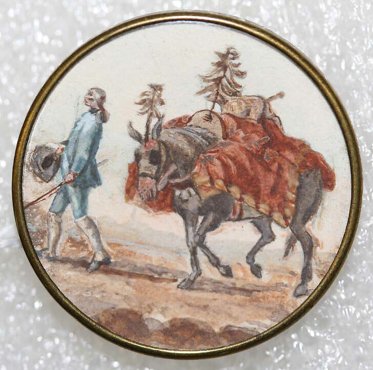 Button, glass, probably European