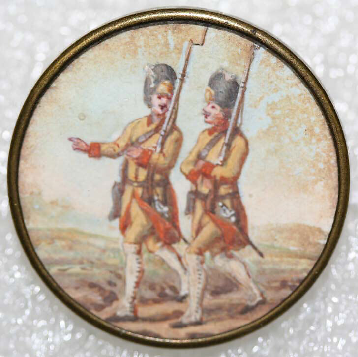 Button, glass, probably European
