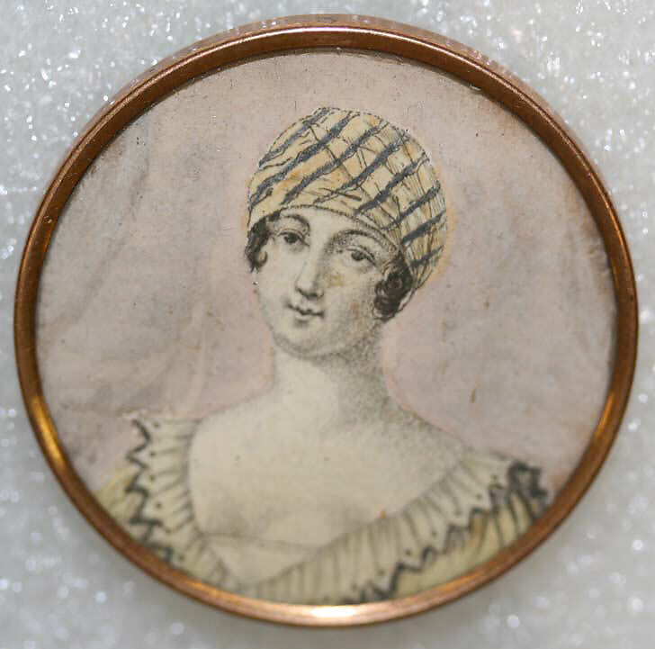 Button, glass, French