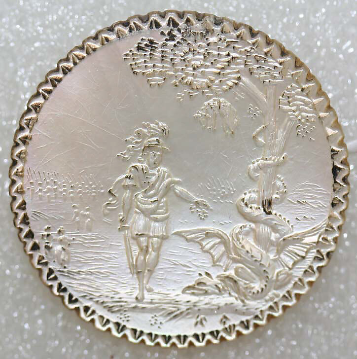 Button, mother-of-pearl, French