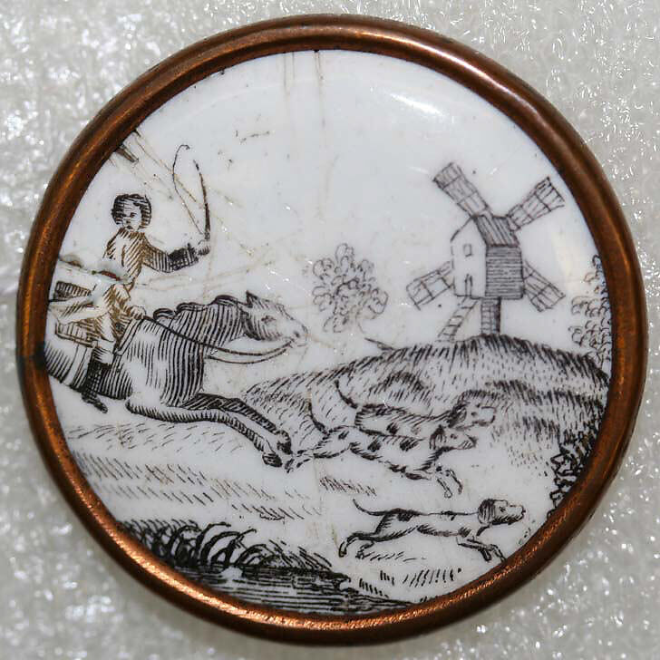 Button, enamel, British