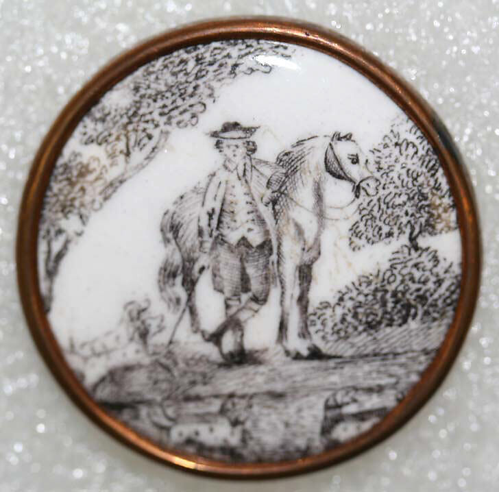 Button, enamel, British