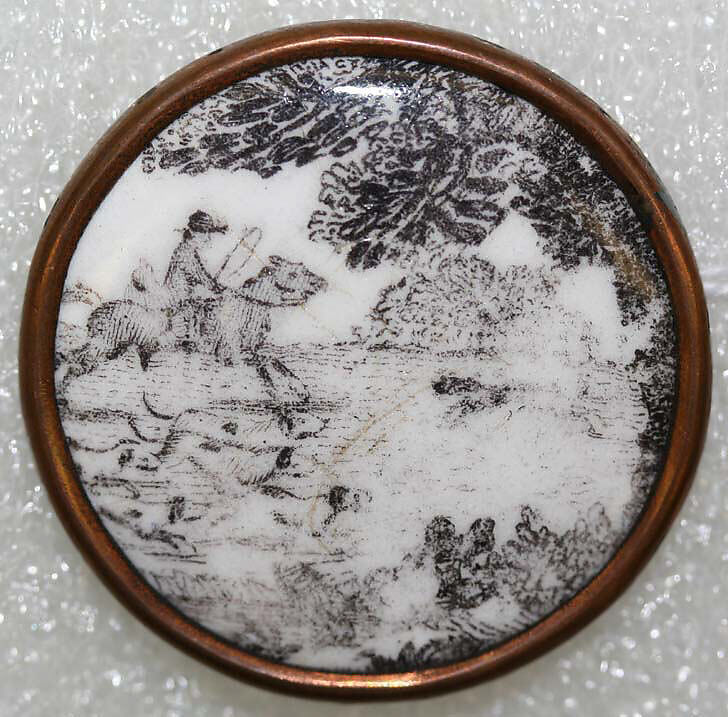 Button, enamel, British