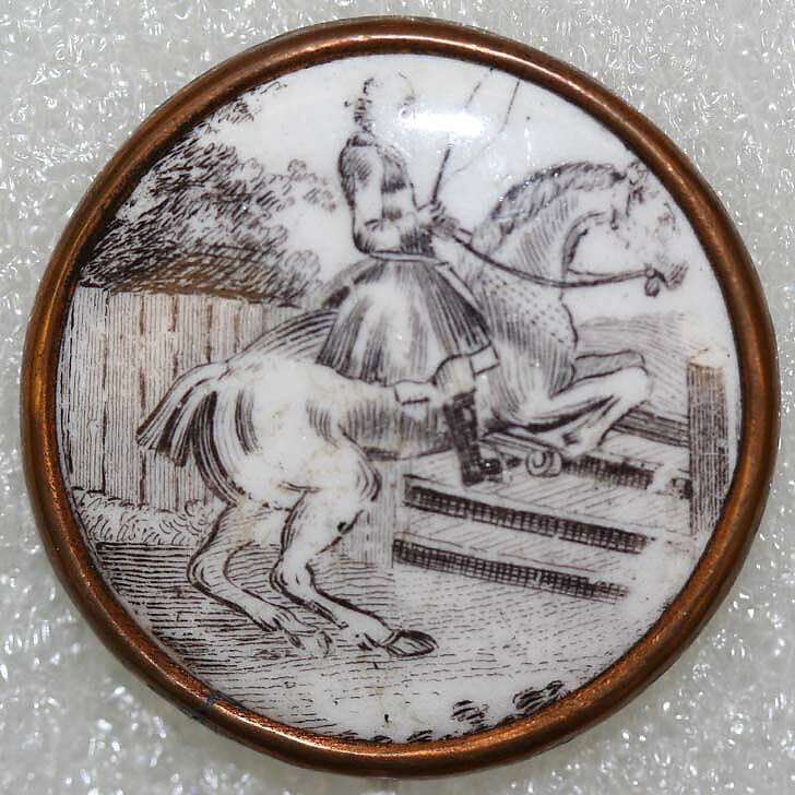 Button, enamel, British