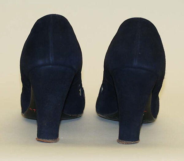 Pumps, Milgrim (1927–1990), leather, American