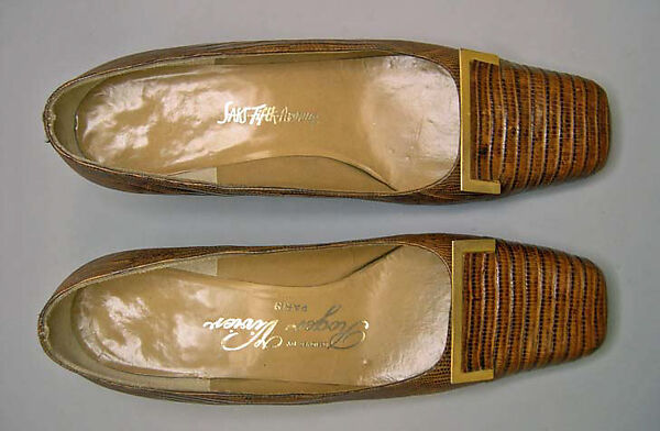 Pumps, Roger Vivier (French, 1913–1998), lizard skin, French