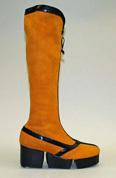 Boots, Golo Footwear Corporation, leather, plastic (polyurethane, acrylic), American 