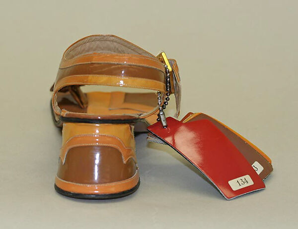 Sandals, Golo Footwear Corporation, leather, plastic (vinyl), American