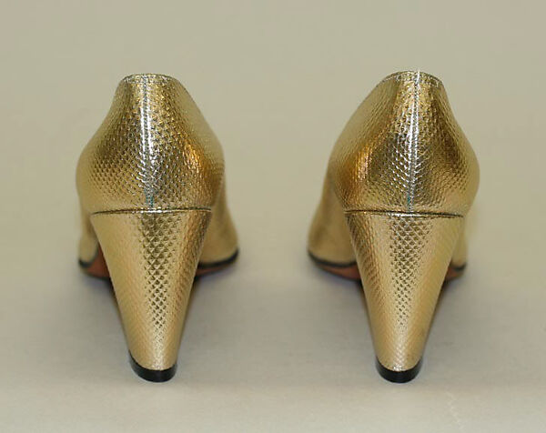 Evening shoes, Herbert Levine Inc. (American, founded 1949), leather, American