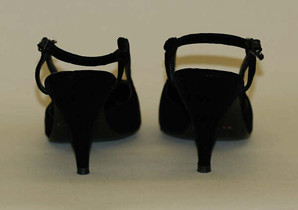 Evening shoes, Herbert Levine Inc. (American, founded 1949), leather, plastic, American
