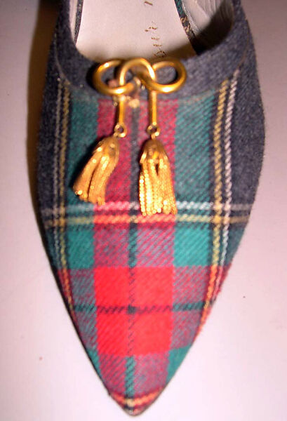 Sandals, House of Dior (French, founded 1946), wool, leather, metal, French