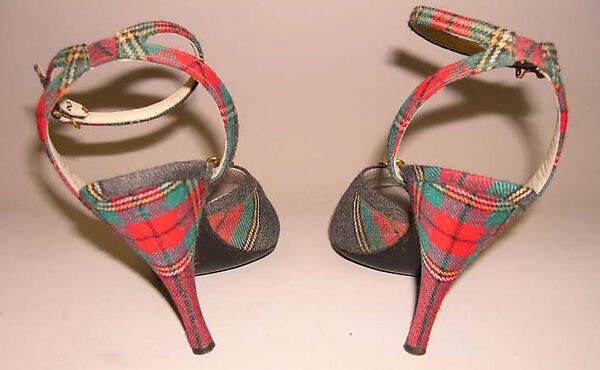 Sandals, House of Dior (French, founded 1946), wool, leather, metal, French