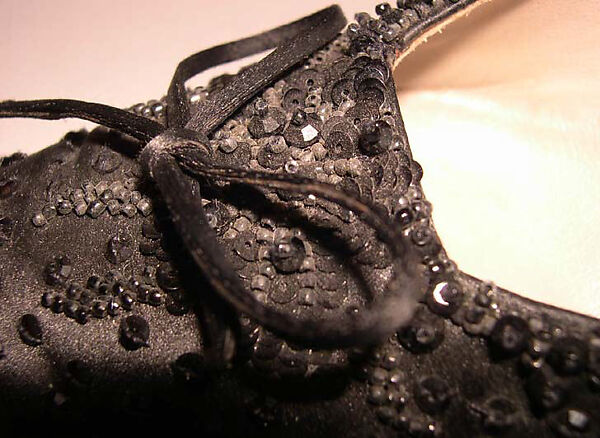 Evening shoes, House of Dior (French, founded 1946), silk, leather, plastic, French