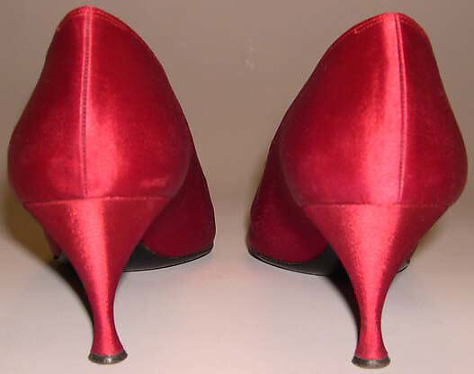 Evening shoes, House of Dior (French, founded 1946), silk, leather, French